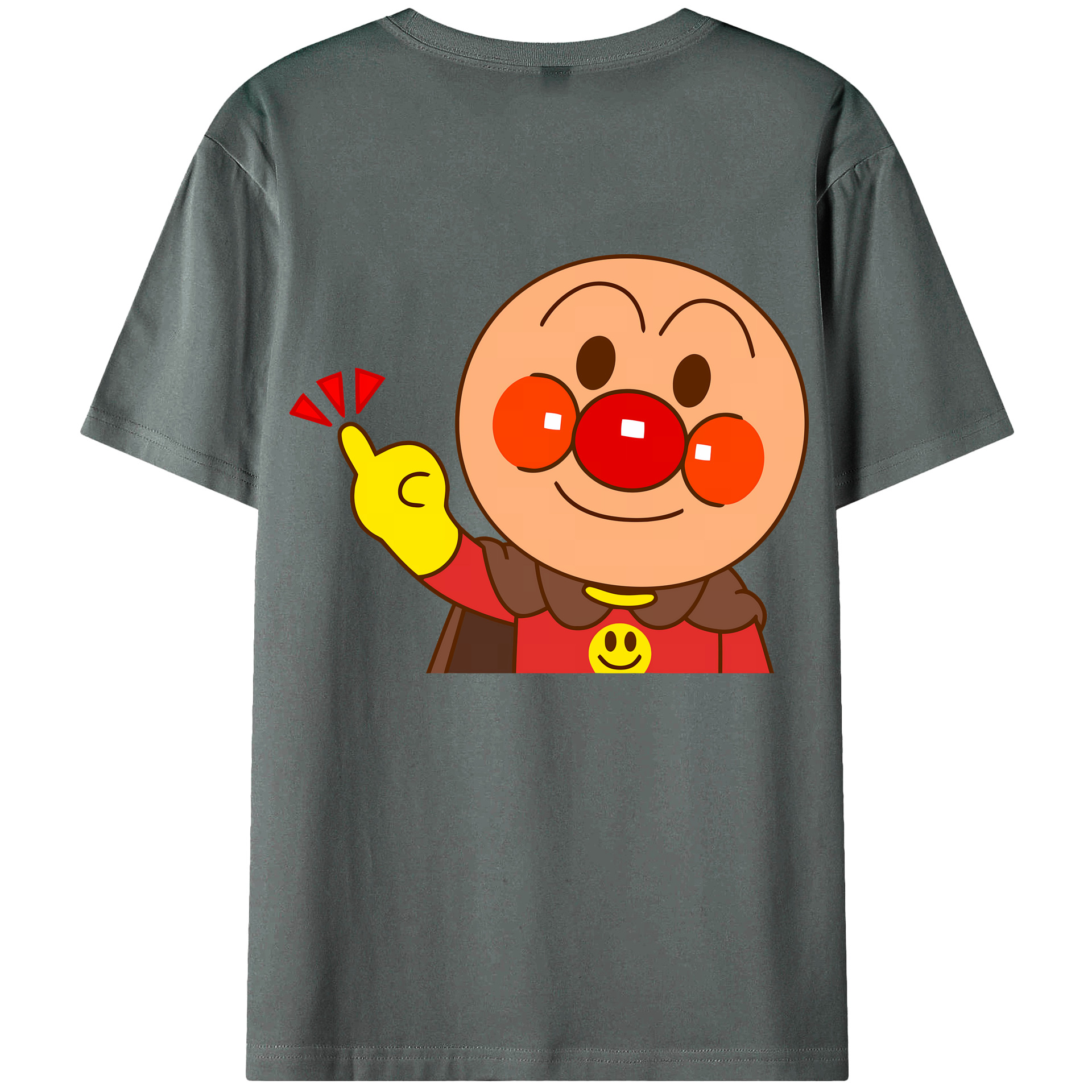 （画像用） アンパンマン Anpanman 綿100％ メンズ半袖Tシャツ（バックプリント） 通気性